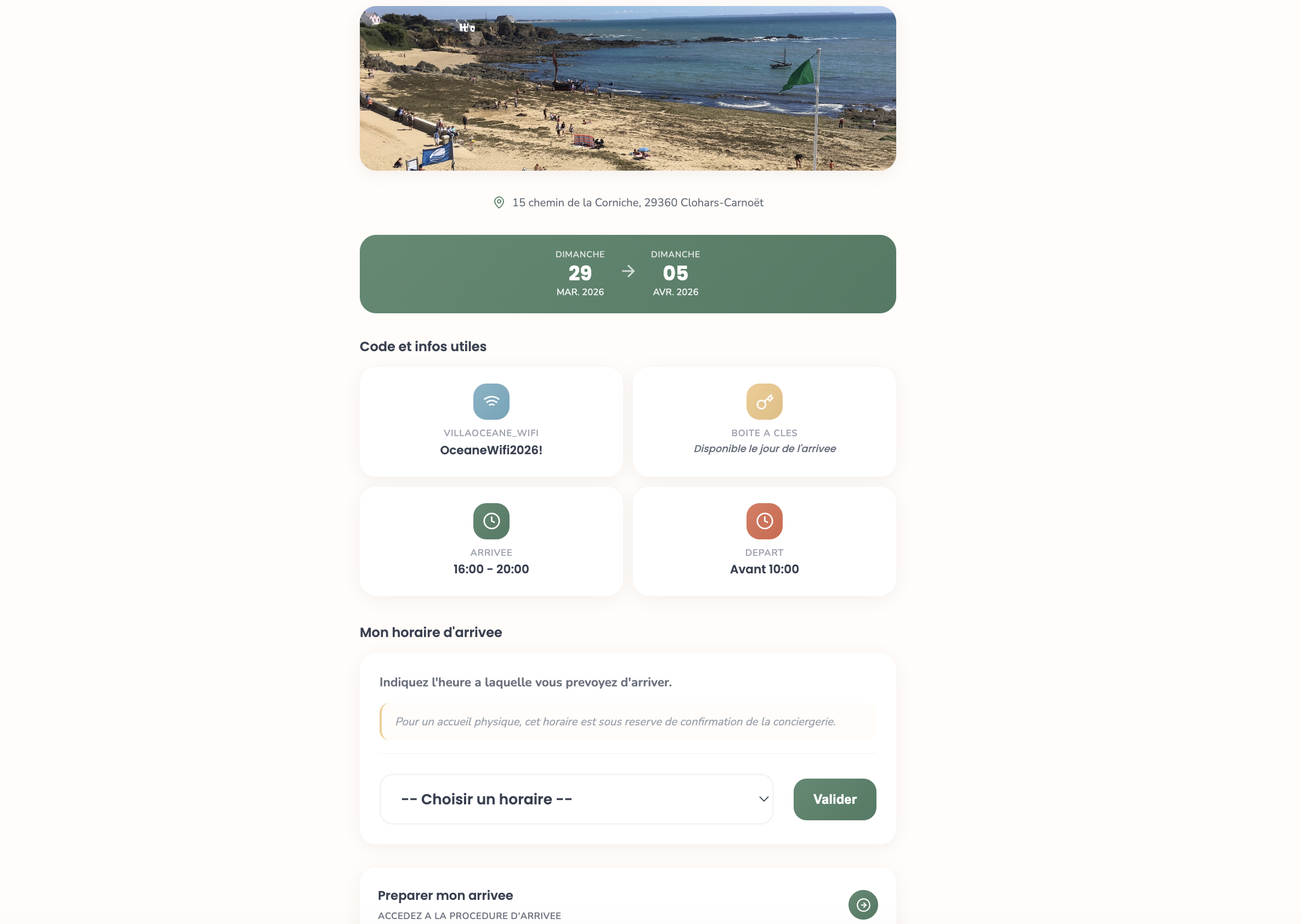 Rendu du livret d'accueil vu par le voyageur